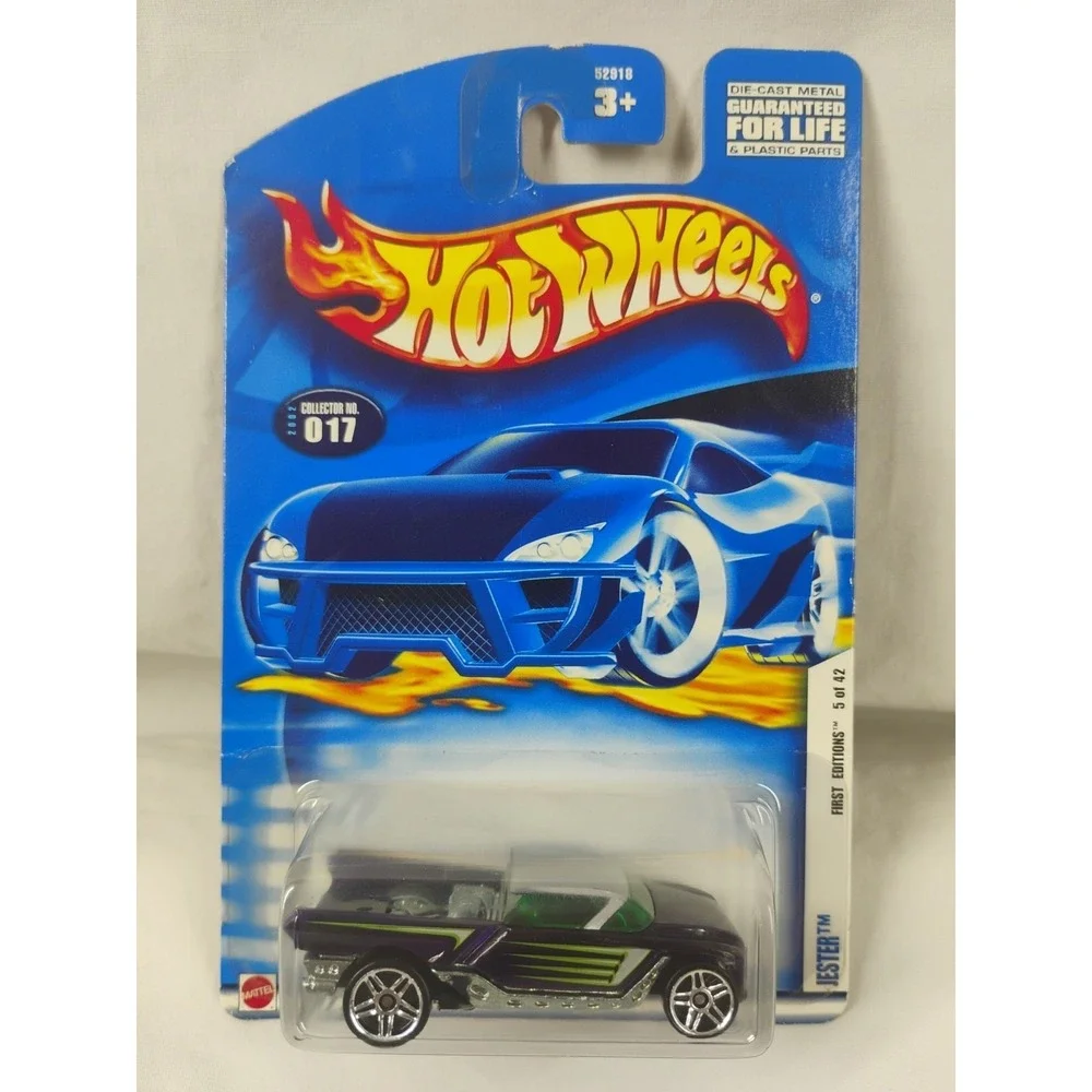 2002 Hot Wheels #017 First Editions Jester 5/42‎ Purple Green Windows
